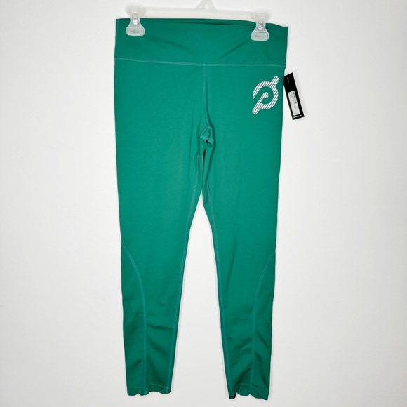 Peloton Emerald Green Scallop Leggings Activewear Large - Picture 2 of 8